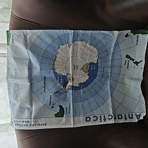 Antarctic Heritage Trust Antarctica Linen Cotton Tea Towel